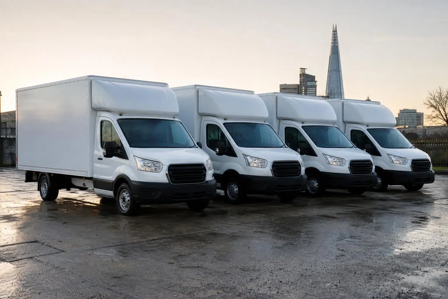 Vehicall Transport fleet of vans